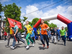 В Туапсинском районе стартовала Всекубанская легкоатлетическая эстафета в честь Дня Победы