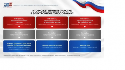 Избиратели всех регионов России, в дни голосования оказавшиеся в Москве, смогут проголосовать на любом столичном участке в #ЕДГ2026