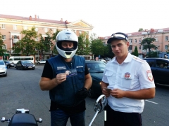 В Туапсинском районе прошла акция «Внимание – мотоциклист!»