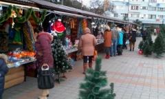 В Туапсе открылась новогодняя ярмарка