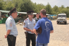 На время курортного сезона ряды полицейских Туапсинского района пополнили приданные силы