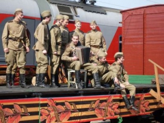В Туапсе сделал остановку ретро-поезд «Победа»