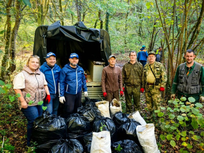В Туапсинском округе ликвидировали стихийную свалку в рамках акции «Сохраним лес»