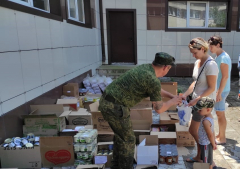 В Туапсинский район доставили гуманитарную помощь из семи районов и городов Кубани