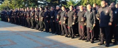 В Туапсе прошел митинг памяти погибших сотрудников полиции
