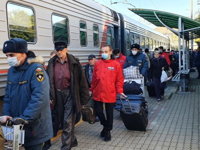 В Туапсе прибыла новая группа жителей Херсонской области