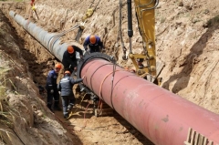 В ауле Агуй-Шапсуг строят газопровод