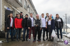 Туапсинские спортсмены поздравили с Новым годом и Рождеством пациентов больницы в селе Шаумяне