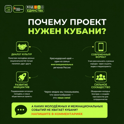 Молодёжь Туапсинского округа приглашают присоединиться к этно-блогерам