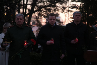 Памятный митинг, посвящённый годовщине начала СВО, прошёл сегодня в Туапсе