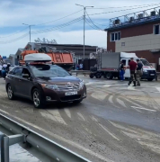 На разрушенном паводком участке федеральной трассы вблизи села Лермонтово открыты две полосы движения