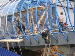В поселке Джубге строят надземный пешеходный переход