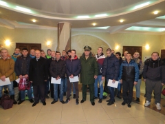 На службу в армию из Туапсинского района отправили новый отряд новобранцев