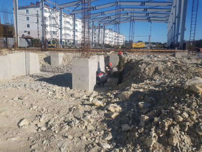 В поселке Джубге продолжается строительство спортивного комплекса