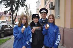 Юные волонтеры и автоинспекторы провели в Туапсе акцию «Притормози!»