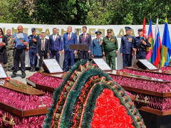 В Туапсинском районе захоронили найденные поисковиками останки 120 советских солдат, погибших в Великой Отечественной войне