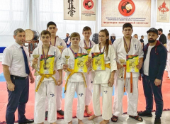 14 медалей завоевали спортсмены Туапсинского района на первенстве Краснодарского края по киокусинкай