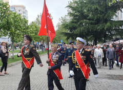 В городе воинской славы Туапсе прошел парад Победы