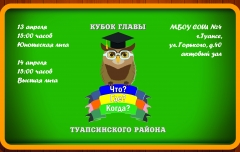В Туапсе пройдет игра «Что? Где? Когда?» на кубок главы района
