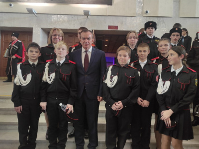 Туапсинские казачата приняли участие в съезде «Союза казачьей молодежи Кубани»