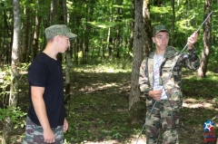 Команда туапсинских юнармейцев выступает в финале краевой военно-спортивной игры «Зарница»